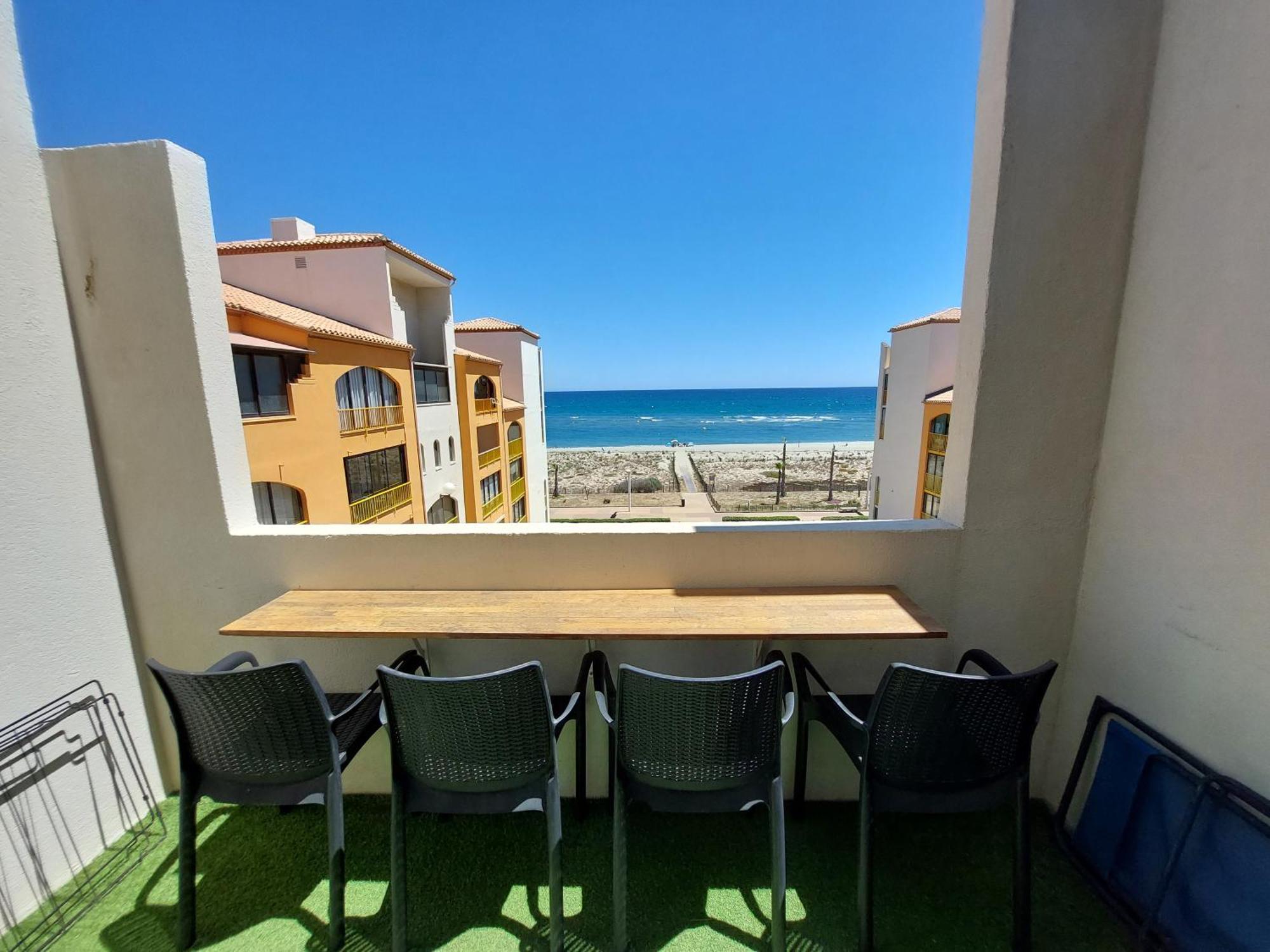 Appart Mezzanine Vue Mer Et Plage, Parking Wifi Tv Le Barcares Exterior photo